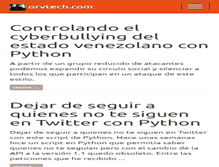 Tablet Screenshot of orvtech.com